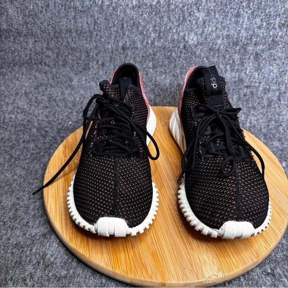 Adidas Tubular Doom Sock Primeknit Black Raw Pink Sneaker Sz 8.5 - Picture 4 of 8